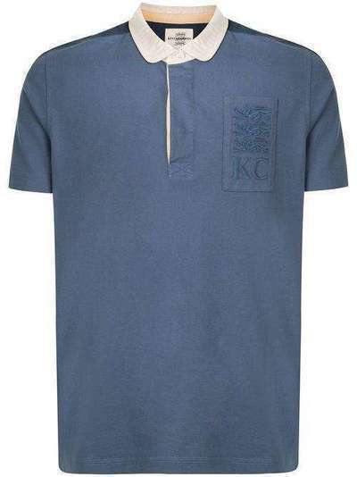 Kent & Curwen рубашка поло с контрастной вставкой и логотипом K37M0TM07038