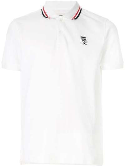 Kent & Curwen рубашка-поло с отделкой в полоску K40H9A113090