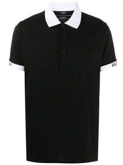 Balmain рубашка-поло с логотипом TH01008L268