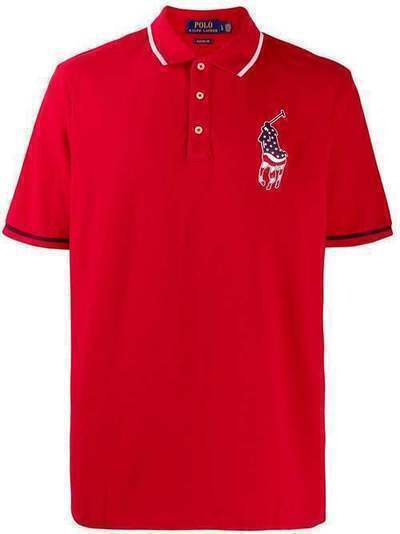 Polo Ralph Lauren рубашка-поло с нашивкой USA 71743892