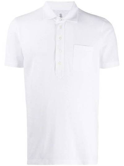 Brunello Cucinelli рубашка-поло с нагрудным карманом M0T633946C6159