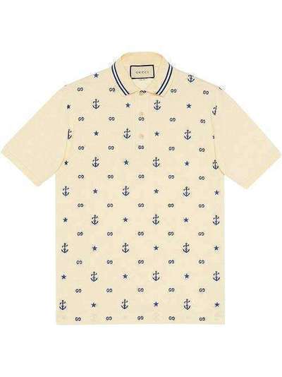 Gucci рубашка-поло с вышивкой 604157XJB0T