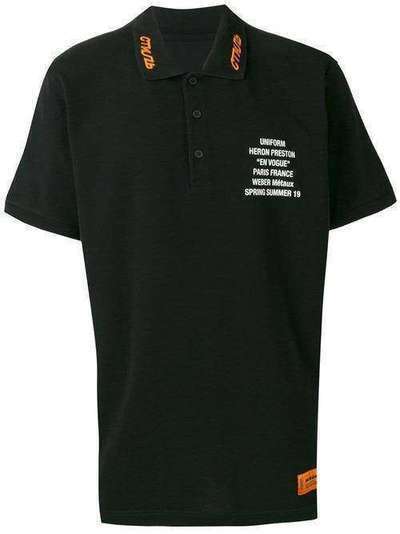 Heron Preston рубашка-поло с принтом HMGB001S196740261088