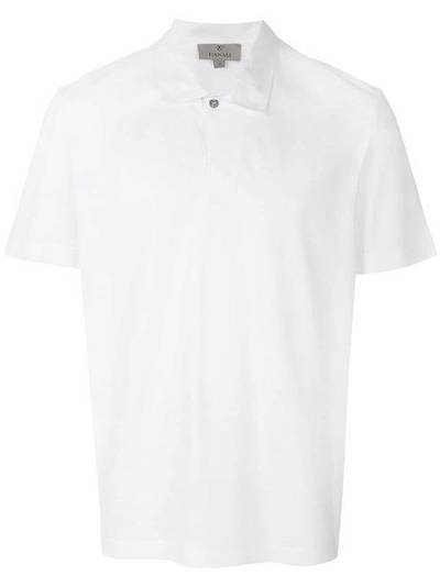 Canali рубашка-поло с V-образной горловиной MJ00351T0421