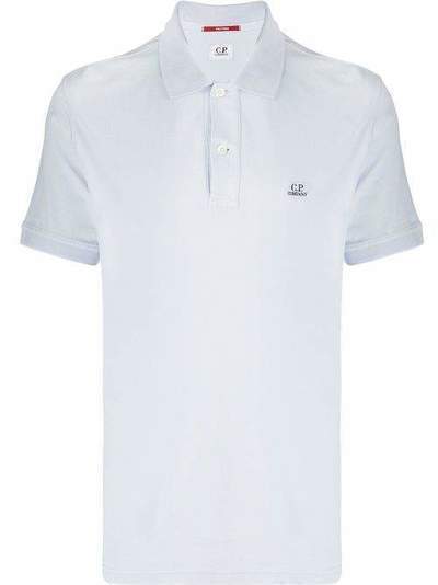 C.P. Company рубашка-поло с вышитым логотипом 08CMPL052A000973G