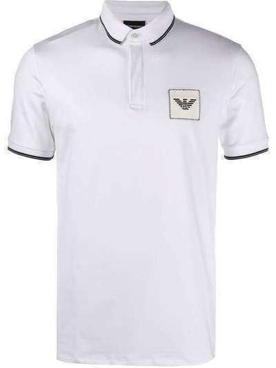 Emporio Armani рубашка-поло с вышитым логотипом 6G1FG11J84Z