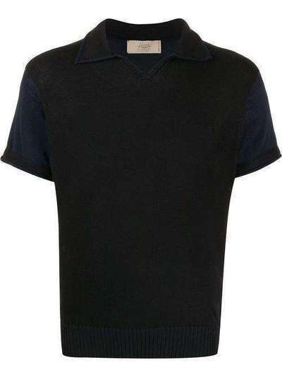 Maison Flaneur рубашка-поло с контрастными рукавами 20SMUSW454