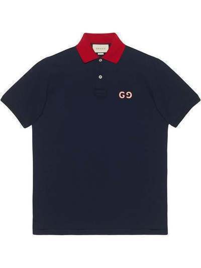 Gucci рубашка-поло с вышивкой GG 574086XJA6C