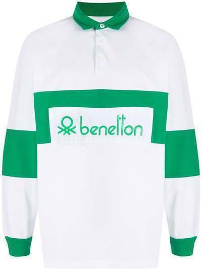 Benetton рубашка-поло с контрастными полосками 3BPCJ3180