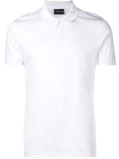 Emporio Armani футболка-поло с потайной застежкой 3G1F861JPRZ
