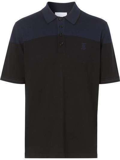 Burberry рубашка-поло с вышитой монограммой 8025958