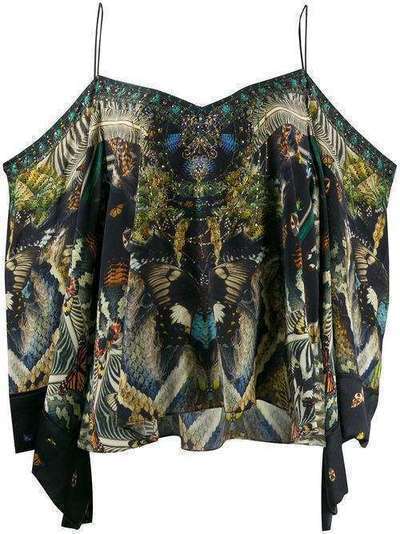 Camilla блузка с открытыми плечами и принтом 2052