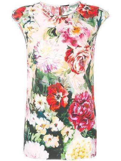 Dolce & Gabbana блузка с цветочным принтом F73A9TFSRKN