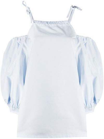 Jil Sander блузка с открытыми плечами JSPQ561105WQ244200