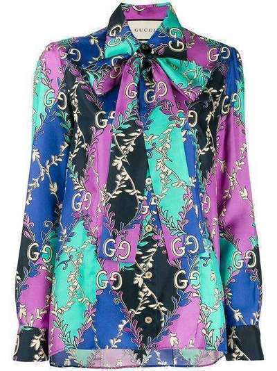 Gucci блузка с логотипом GG 602040ZADFN
