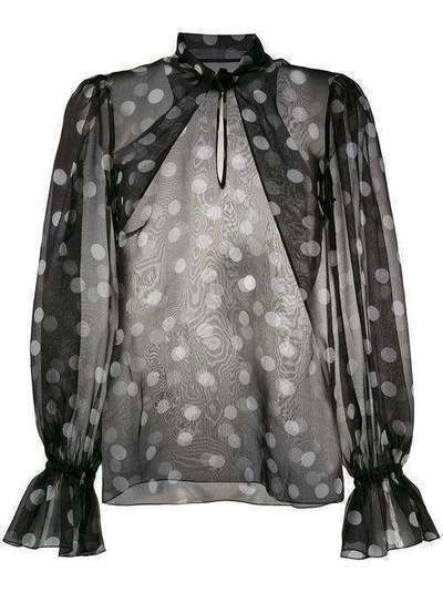 Dolce & Gabbana блузка в горох F73S6TIS1BQ