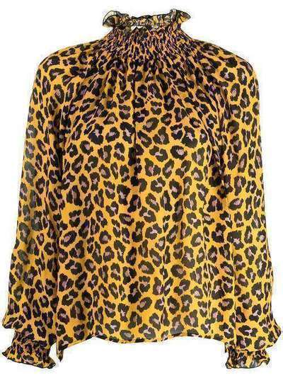 MSGM блузка с леопардовым принтом 2741MDM19195654