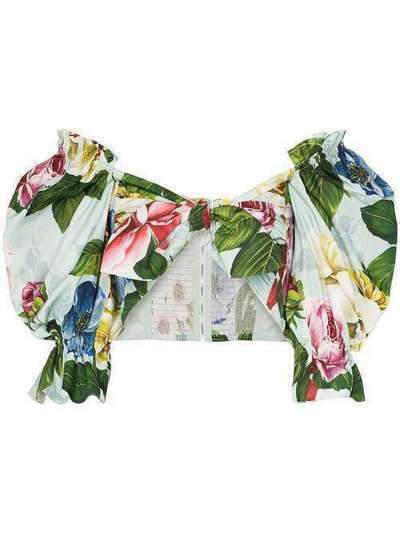 Dolce & Gabbana floral bandeau blouse F74F2THS5GB
