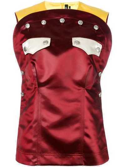 Calvin Klein 205W39nyc блузка с нагрудными карманами и декором из пуговиц 82WWTB53A016B