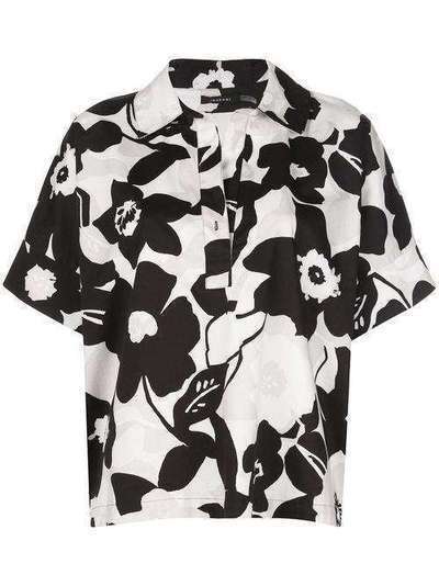 Natori рубашка свободного кроя с цветочным принтом K85028