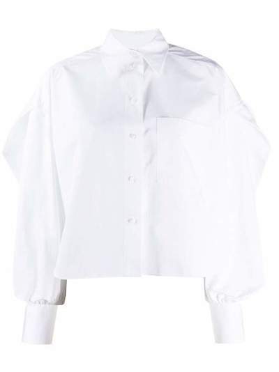 Valentino блузка на пуговицах с пышными рукавами TB0AB17S5DN