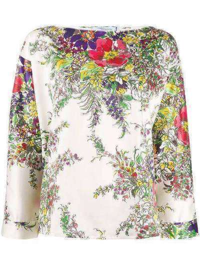 Blumarine блузка с цветочным принтом 15317