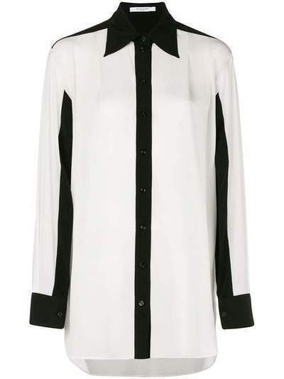 Givenchy блузка с длинными рукавами и контрастной отделкой BW60A410JX