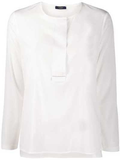 Peserico блузка без воротника с круглым вырезом S0658007325