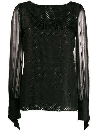 Karl Lagerfeld полупрозрачная блузка Karl из коллаборации с Carine 200W1650999