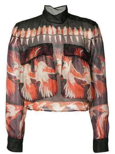 Fendi полупрозрачная блузка FS7147A7WA