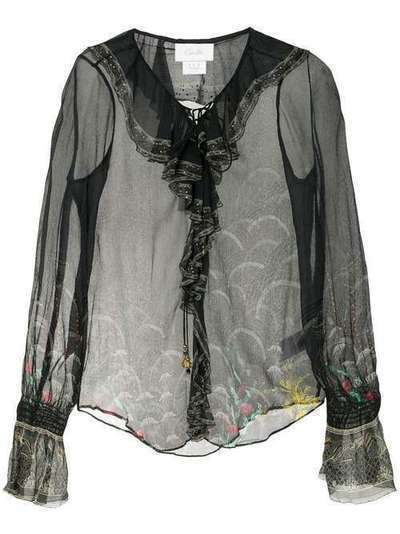 Camilla прозрачная блузка с длинными рукавами 5328