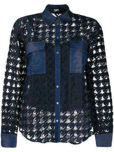Karl Lagerfeld джинсовая блузка Burn out 201W1618300