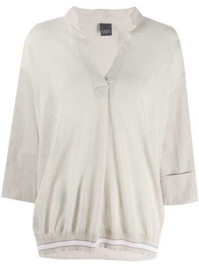 Lorena Antoniazzi блузка свободного кроя с полосками E2017CA0443193