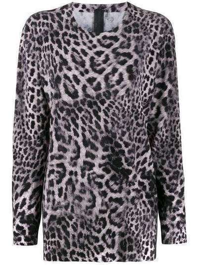 Norma Kamali блузка с леопардовым принтом KK3296PL007329BOYFRIEND