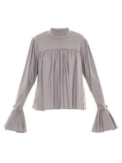 Framed ruffled blouse 233331