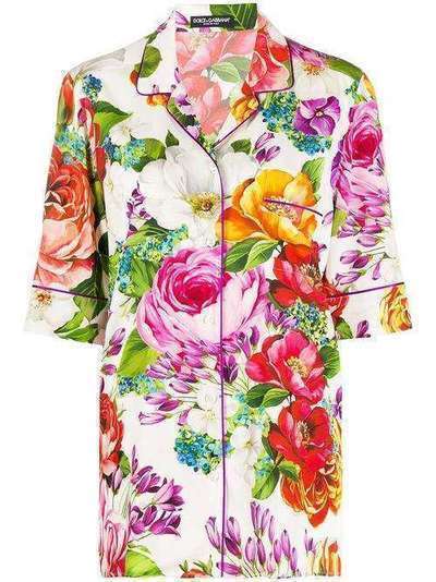 Dolce & Gabbana блузка с цветочным принтом F5G58TFSAZM