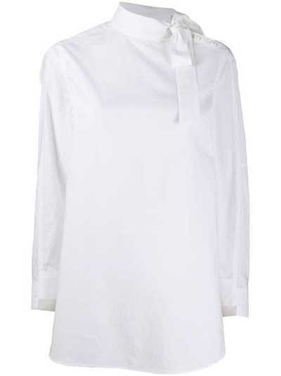 Maison Flaneur блузка с завязками на воротнике 20SMDSH780TC113