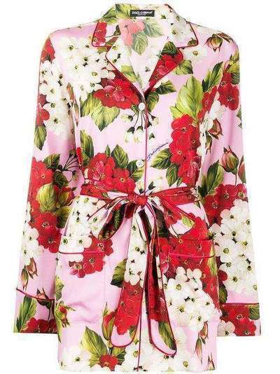 Dolce & Gabbana блузка с цветочным принтом F5I89TFSAZW