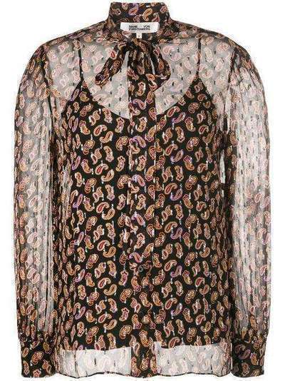 DVF Diane von Furstenberg Lanie paisley print blouse 13451DVF