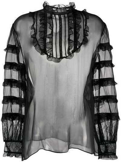 Valentino прозрачная блузка