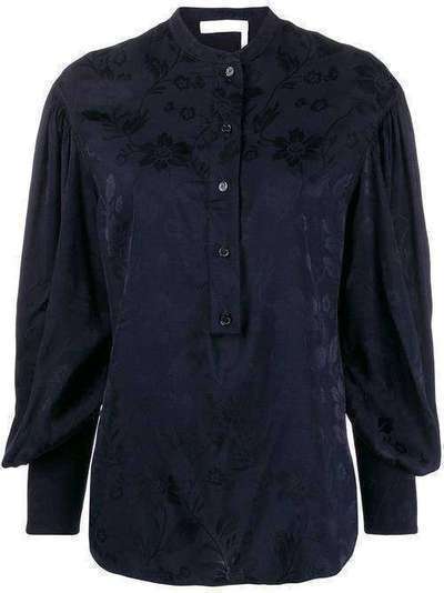 Chloé жаккардовая блузка с цветочным узором C19WHT06035
