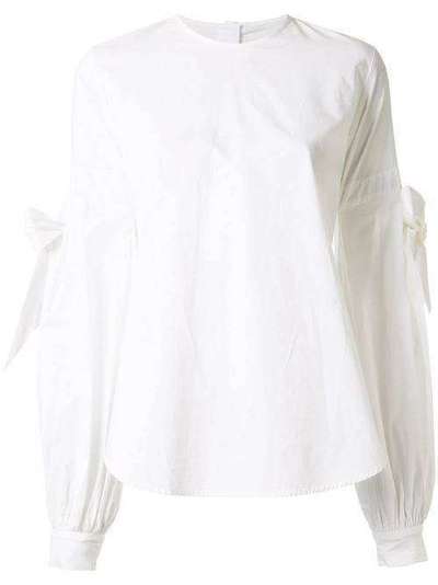 Silvia Tcherassi блузка Galesia с завязками на рукавах GALESIABLOUSE