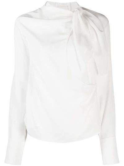 Chloé блузка с завязками CHC19WHT49004