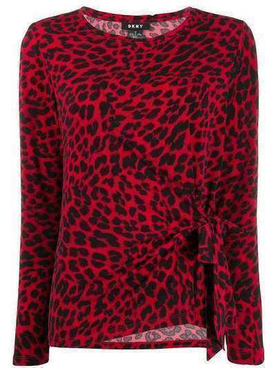 DKNY блузка с леопардовым принтом P9JHPCCH