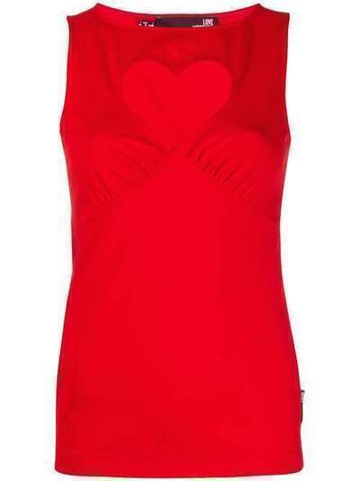 Love Moschino блузка с вырезом в форме сердца W4H0200E2137