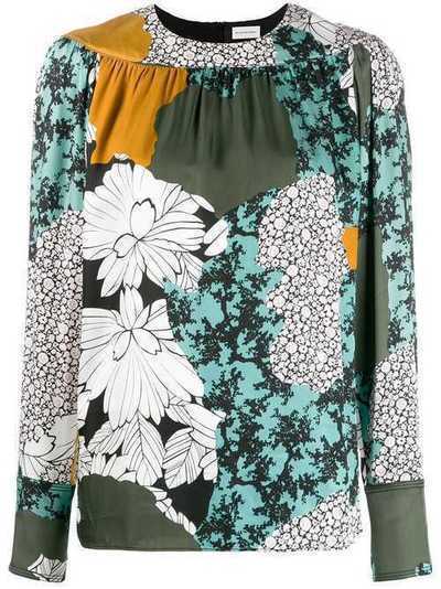 By Malene Birger блузка с цветочным принтом Q6744800233C