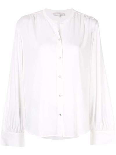 Vince полупрозрачная блузка со сборками V591712176