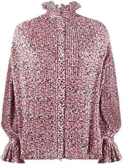 Wandering блузка с цветочным принтом и складками WGS20210