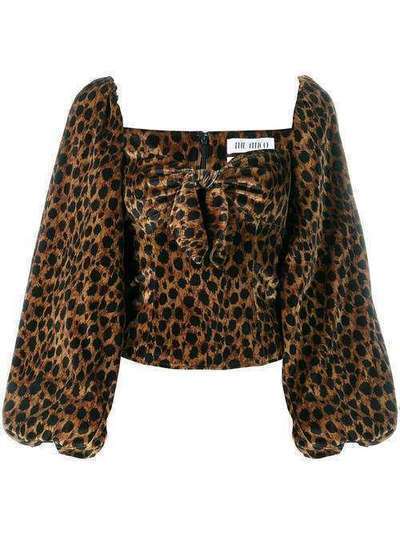The Attico блузка с леопардовым принтом 192WCT07P015