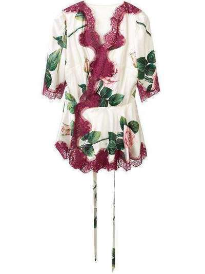 Dolce & Gabbana блузка с принтом F7U40TFSAZE